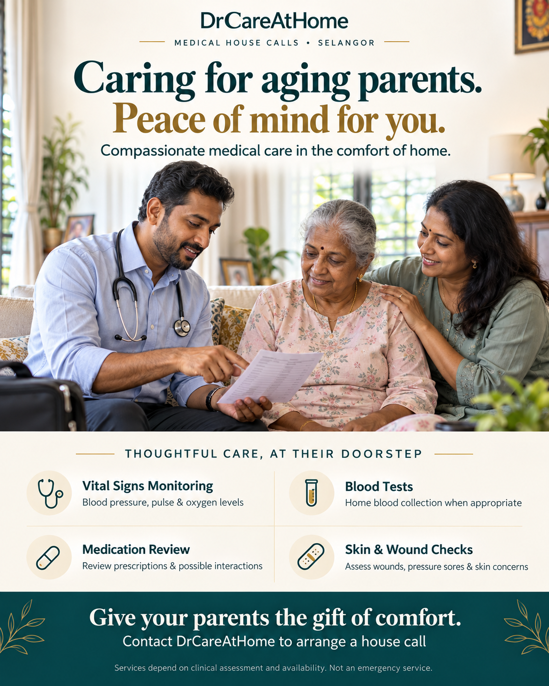 Care for an older family member at home