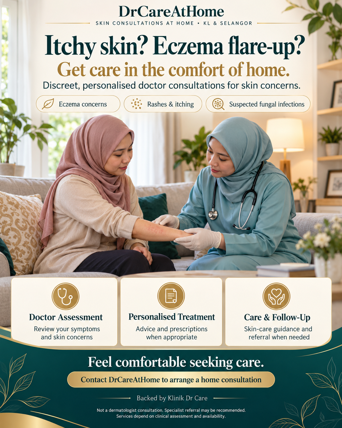 Care for rashes and eczema
